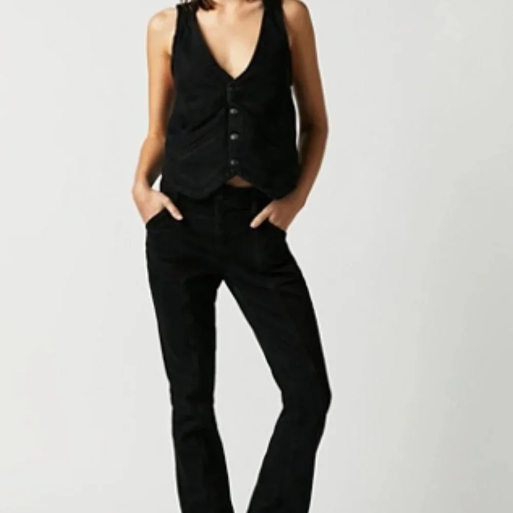 FREE PEOPLE | BECKETT DENIM SUIT | 29 NWT - Picture 1 of 6